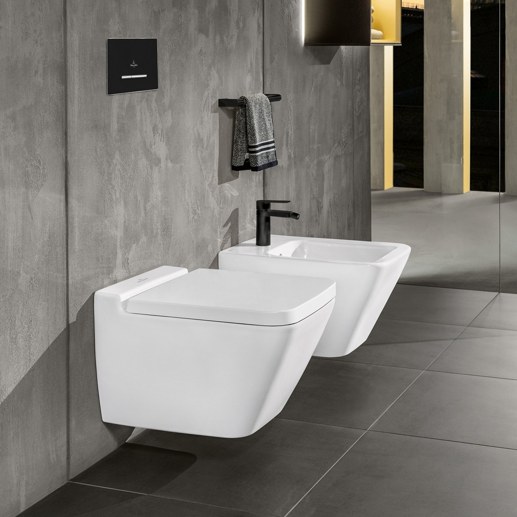 Bồn cầu treo tường kèm nắp Villeroy & Boch Finionn 466R0R1 + nắp 9M88S1R1