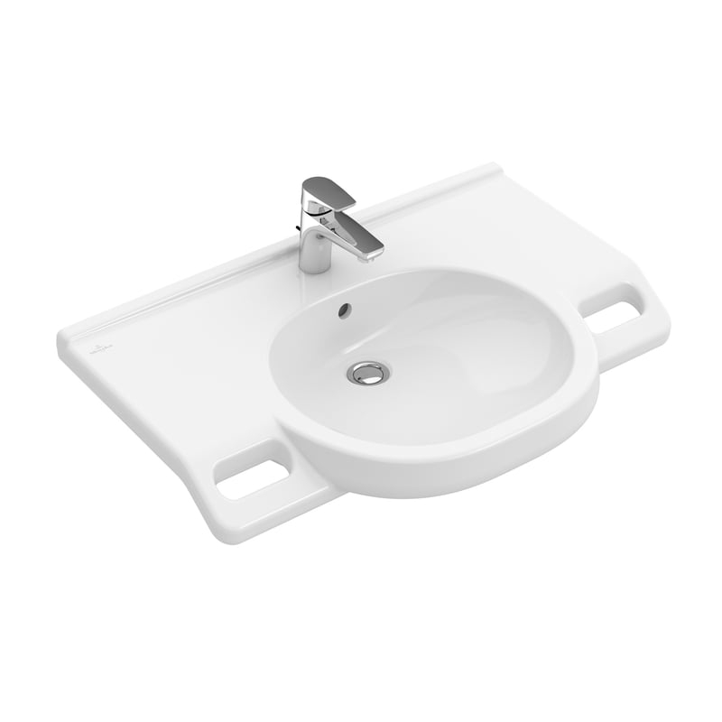 Chậu lavabo treo tường Villeroy & Boch ViCare CeramicPlus 80cm