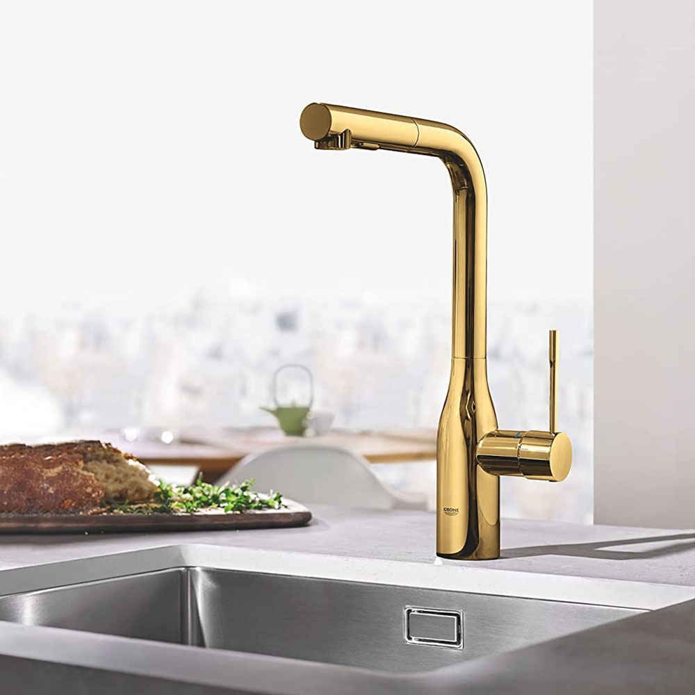 Vòi rửa bát Grohe Essence cool sunrise (30270GN0) màu vàng