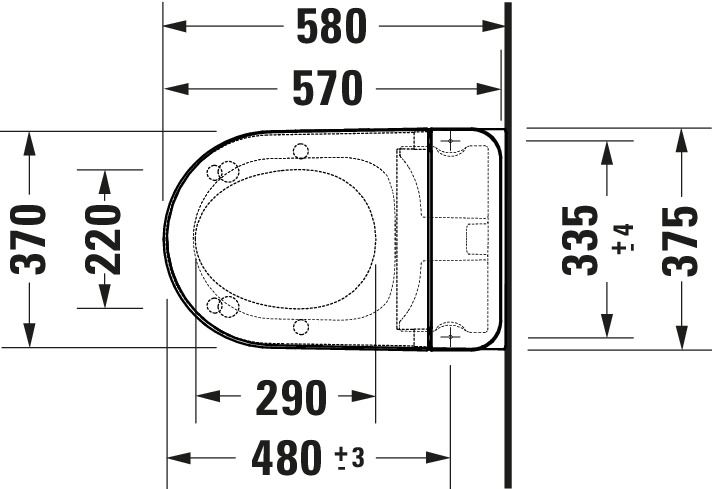 Combo bồn cầu điện tử Duravit SensoWash D-Neo 654000012004300 + két nước + mặt nhấn