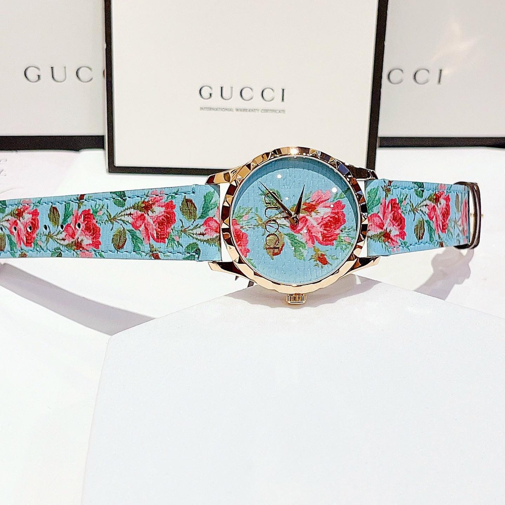 Đồng hồ Gucci G-Timeless Aqua Floral