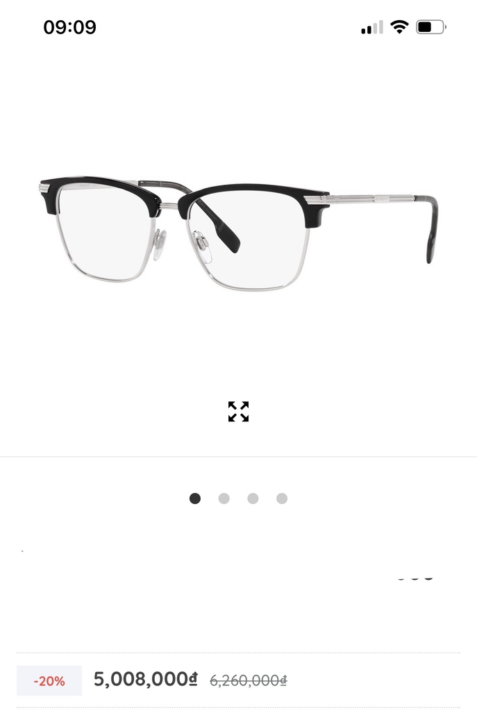 Gọng cận Burberry Unisex