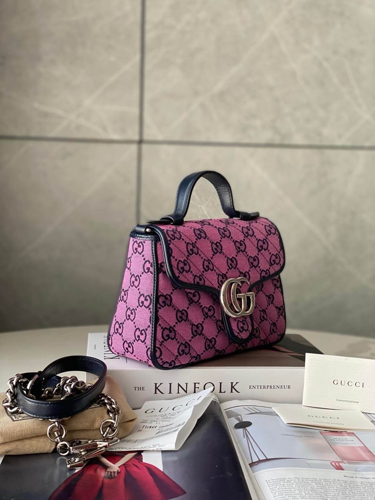 Túi Gucci Marmont MultiColor Tophandle