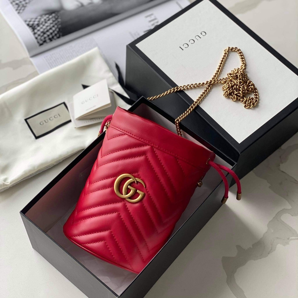 Gucci GG Marmont Mini Bucket Bag