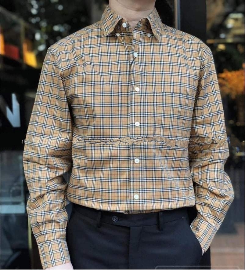 Sơ mi nam kẻ Burberry