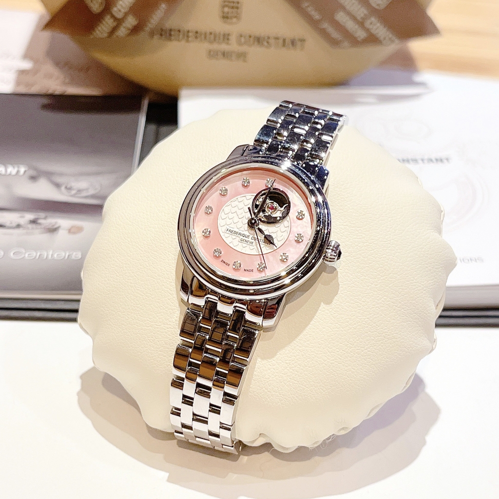 Frederique Constant Heartbeat Mini Diamond Pink