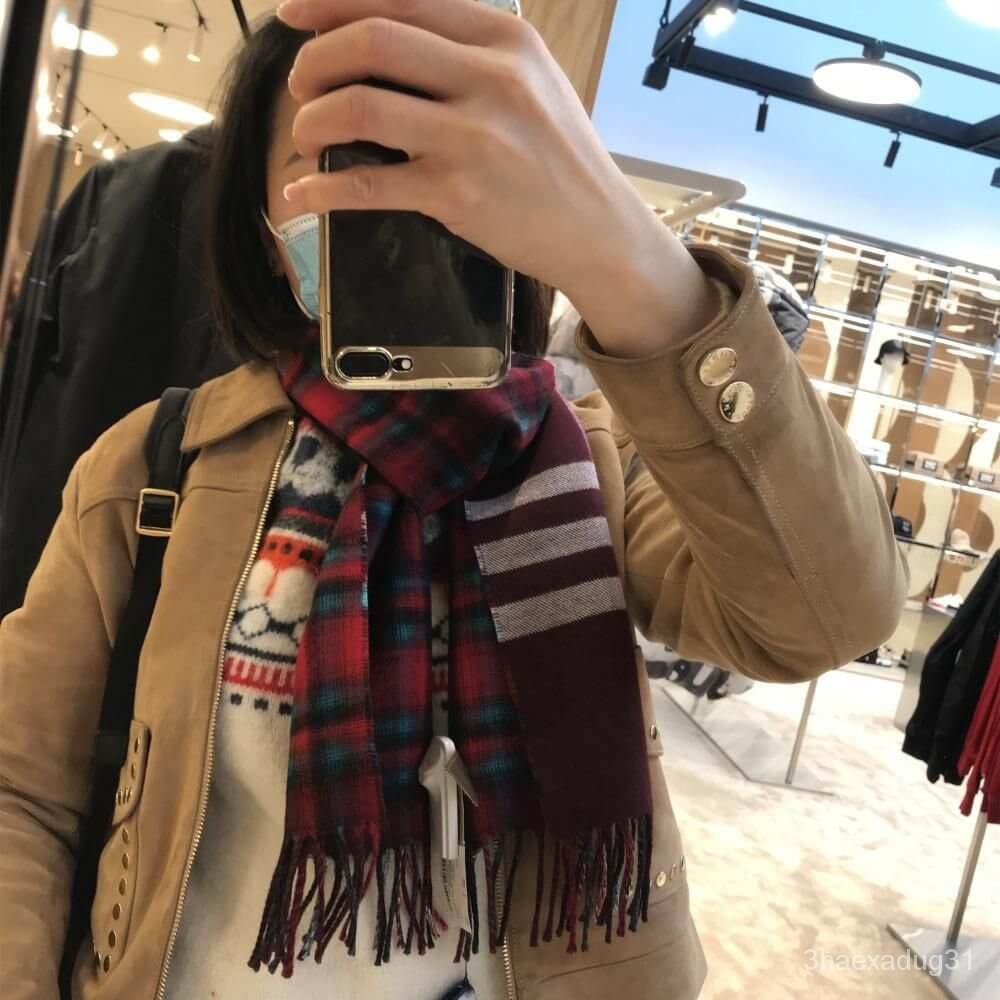 Khăn Burberry check kẻ