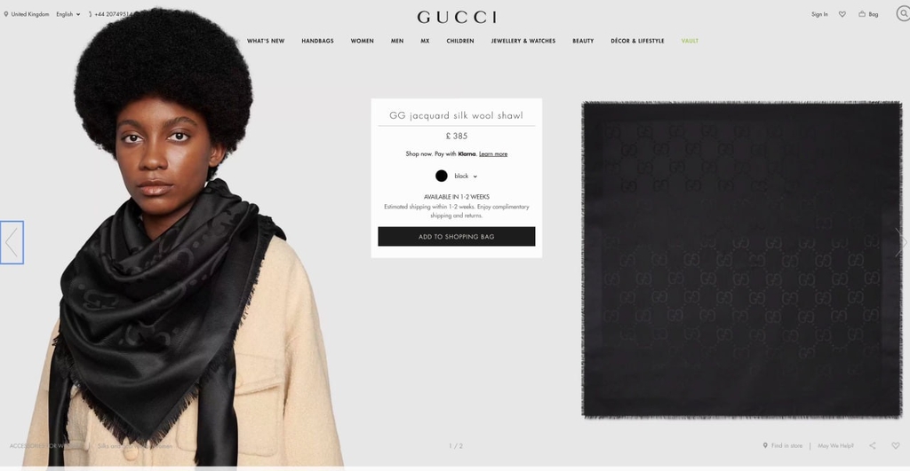 Khăn vuông Gucci