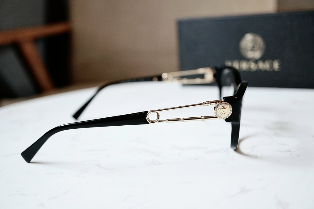 Gọng cận Versace kim băng new season