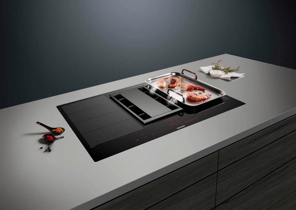 Bếp từ tích hợp hút mùi Siemens EX875LGA6 – iQ700