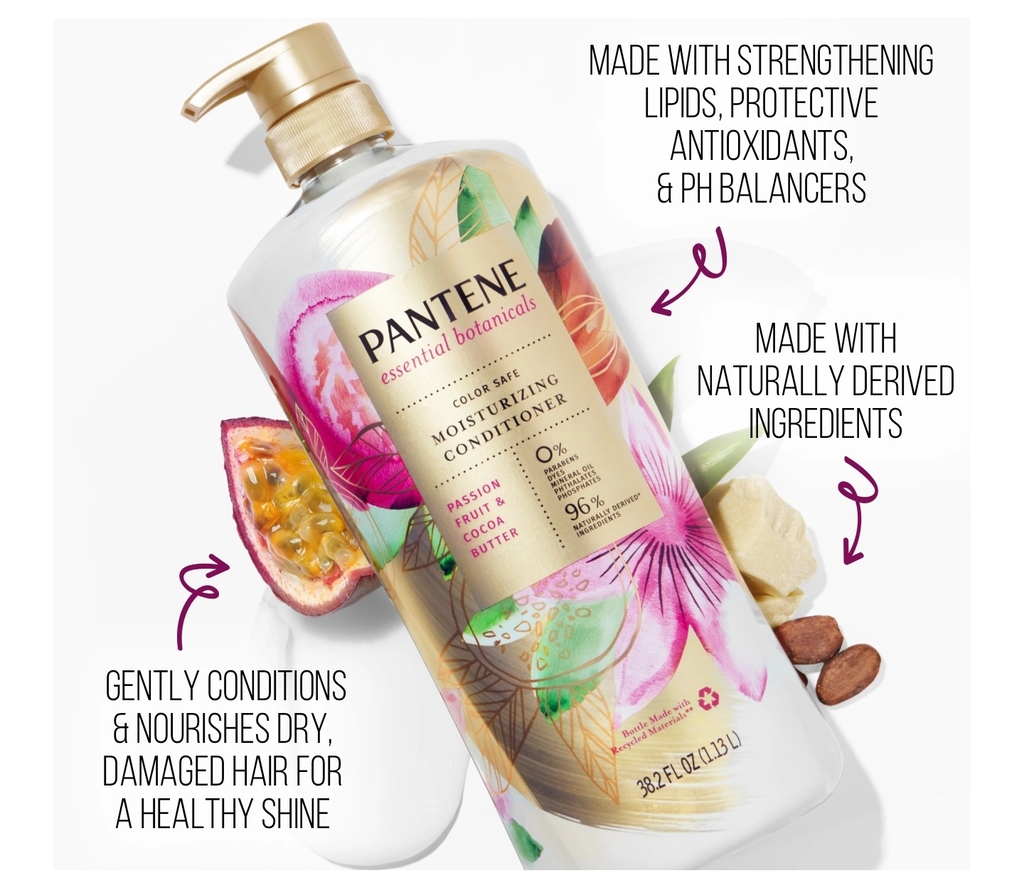 DẦU XẢ PANTENE ESSENTIAL BOTANICALS PASION FRUIT & COCOA BUTTER