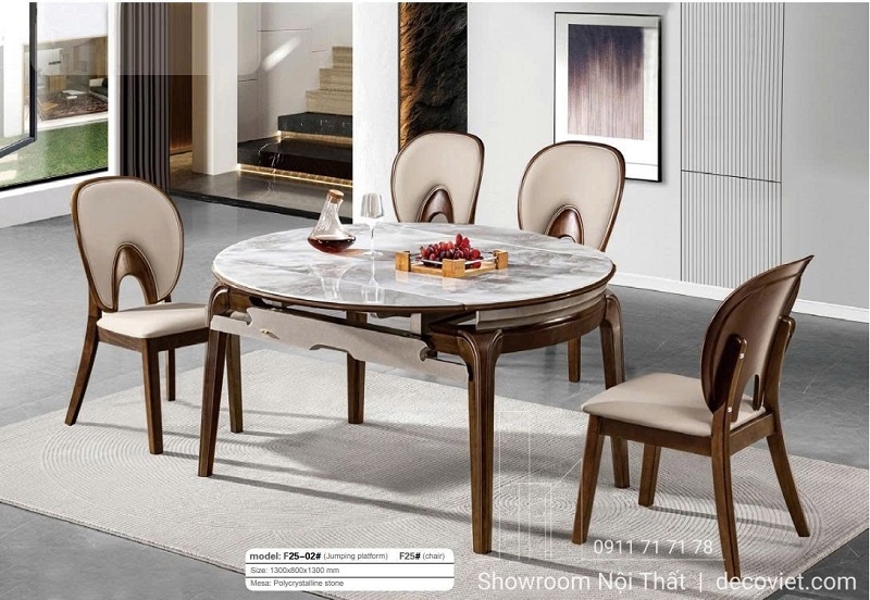 Bàn Ăn Tròn Gấp Gọn 2672S