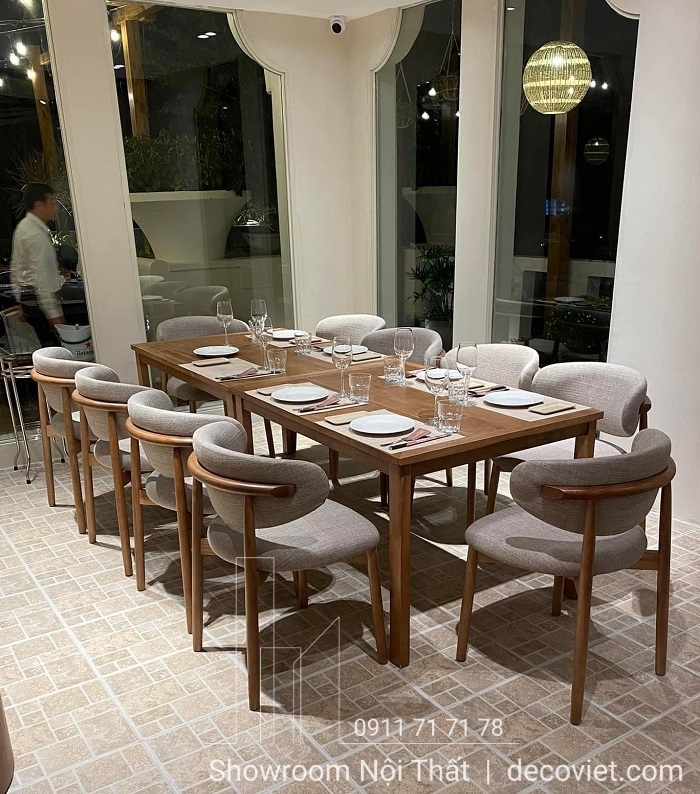 Bàn Ăn 10 Ghế Nhà Hàng Đẹp 2032S