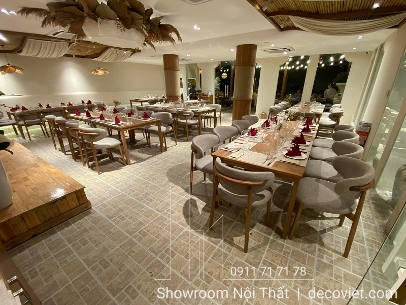 Bàn Ăn 10 Ghế Nhà Hàng Đẹp 2032S