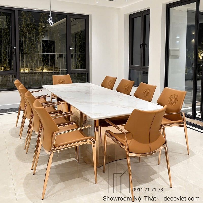 Bàn Ăn 2m2 10 Ghế Nhập Khẩu 3033S