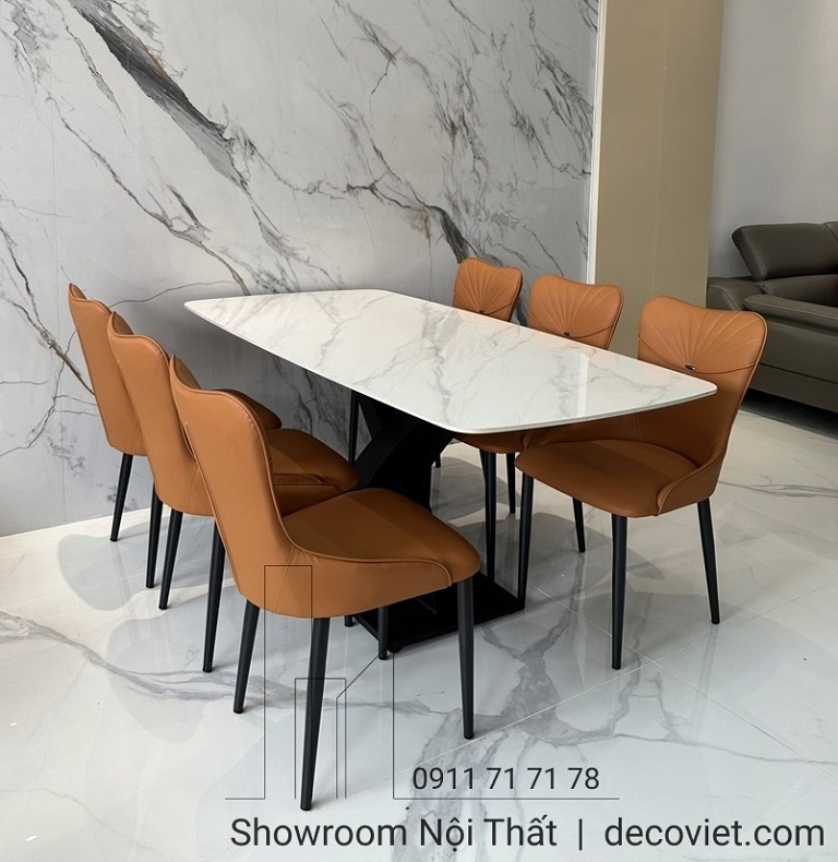 Bàn Ăn 6 Ghế Mặt Đá 1424S
