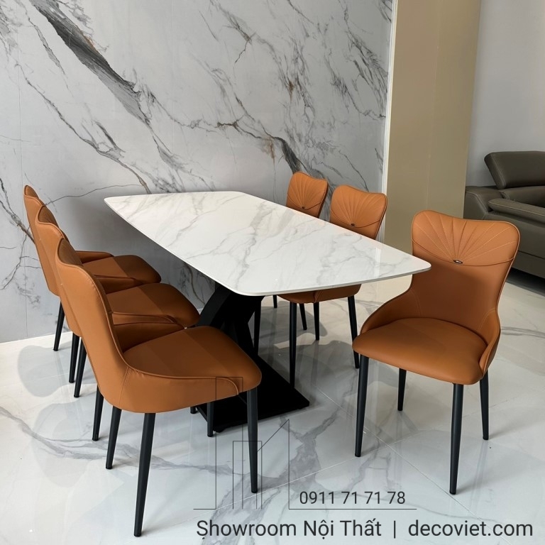 Bàn Ăn 6 Ghế Mặt Đá 1424S