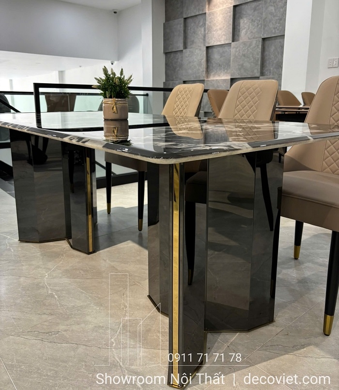 Bàn Ăn 6 Ghế Mặt Đá Cao Cấp 2550S