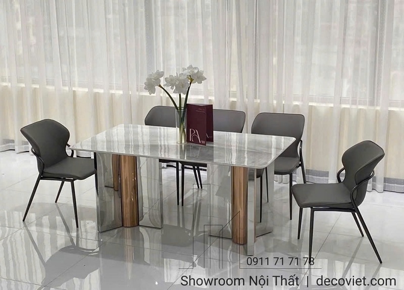 Bàn Ăn 6 Ghế Mặt Đá Hiện Đại 2506S
