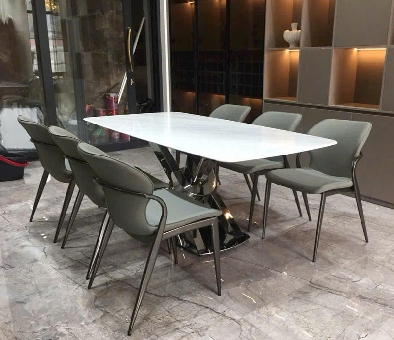 Bàn Ăn 6 Ghế Mặt Đá Hiện Đại 2644S