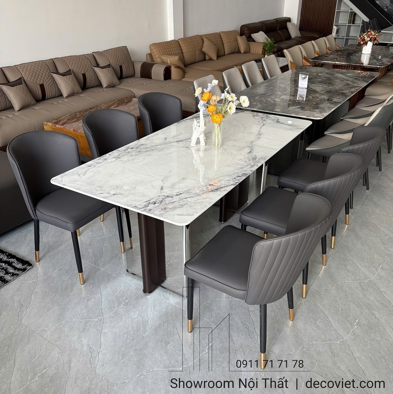 Bàn Ăn 6 Ghế Mặt Đá Hiện Đại 2898S