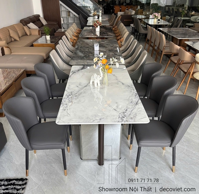 Bàn Ăn 6 Ghế Mặt Đá Hiện Đại 2898S