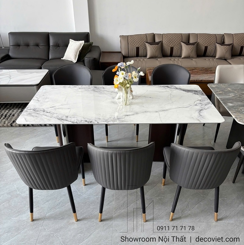 Bàn Ăn 6 Ghế Mặt Đá Hiện Đại 2898S