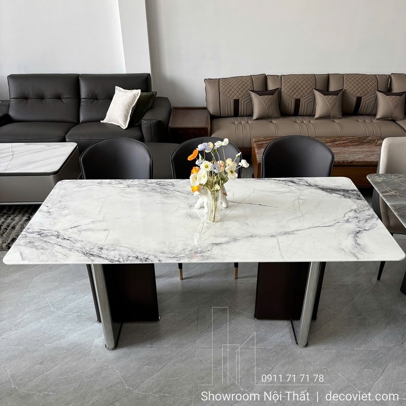 Bàn Ăn 6 Ghế Mặt Đá Hiện Đại 2898S