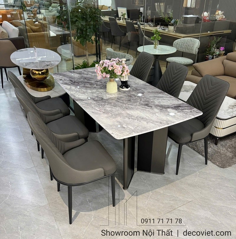 Bàn Ăn 6 Ghế Mặt Đá Tự Nhiên 2897S