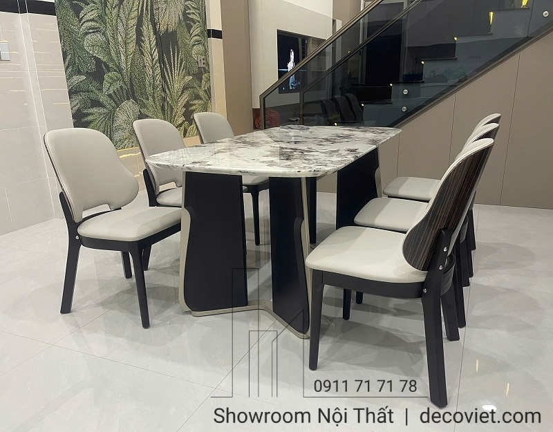Bộ Bàn Ăn Mặt Đá 6 Người 2587S