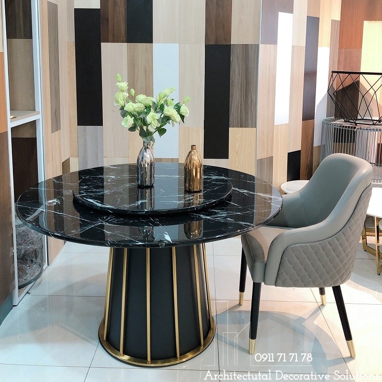 Bàn Ăn Xoay Mặt Đá 635S