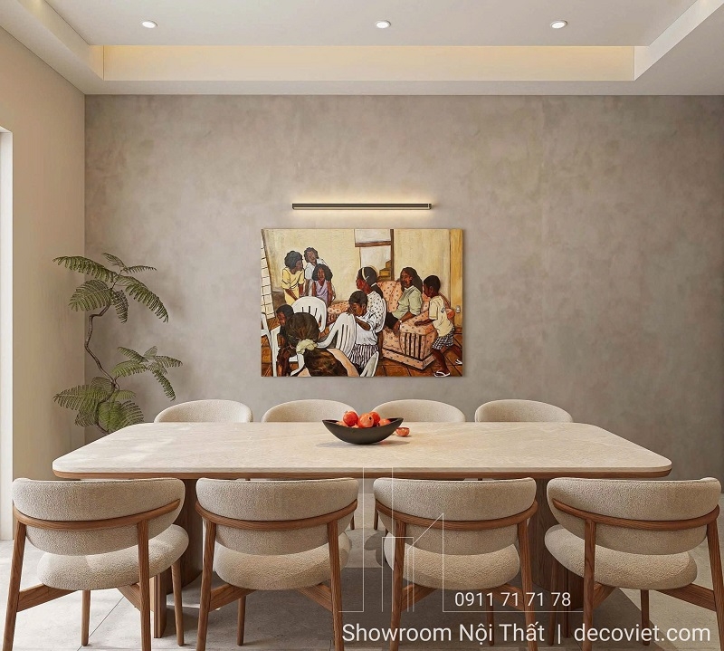 Bàn Ăn 8 Ghế Gỗ Hiện Đại 2690S