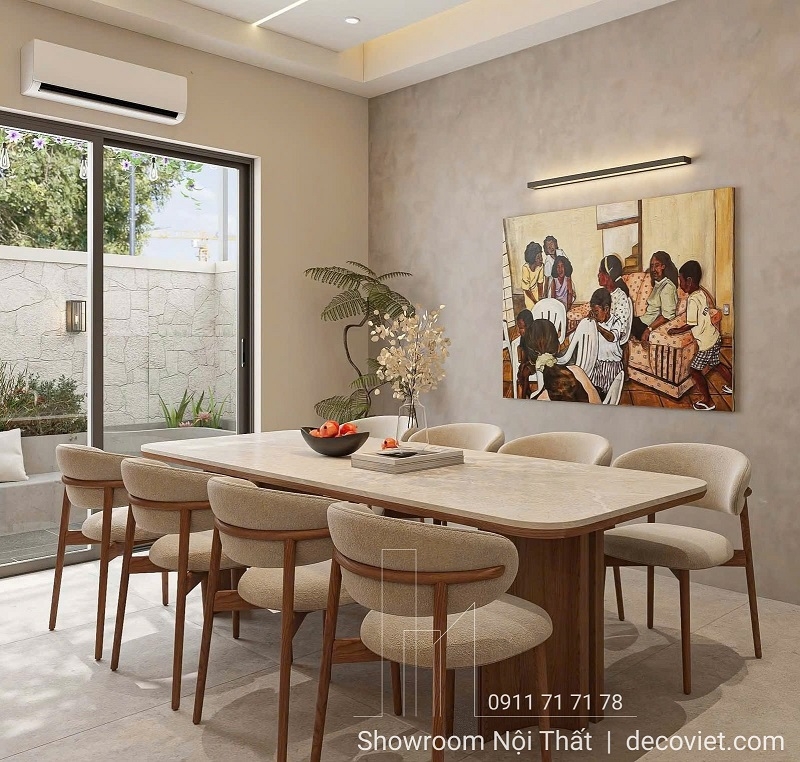 Bàn Ăn 8 Ghế Gỗ Hiện Đại 2690S