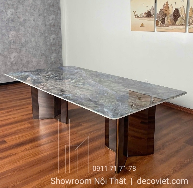 Bàn Ăn 18 Ghế Mặt Đá Cao Cấp 2211S