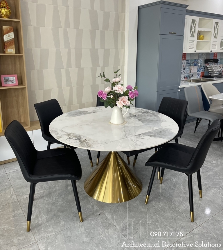 Bàn Ăn Tròn Xoay Cao Cấp 857S