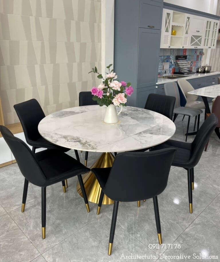 Bàn Ăn Tròn Xoay Cao Cấp 857S