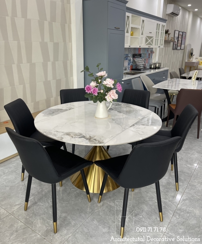 Bàn Ăn Tròn Xoay Cao Cấp 857S