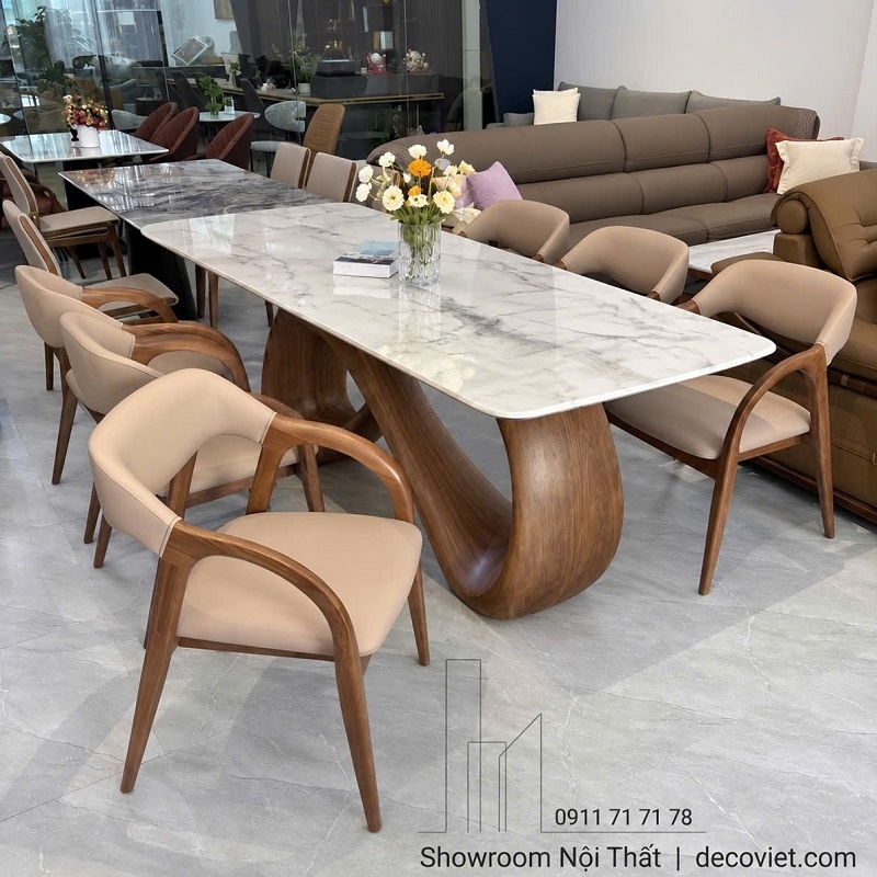 Bàn Ăn Chân Gỗ 6 Người 3022S