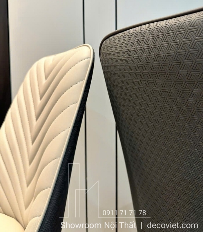 Bàn Ăn Chân Inox Mặt Đá 6 Ghế 2359S