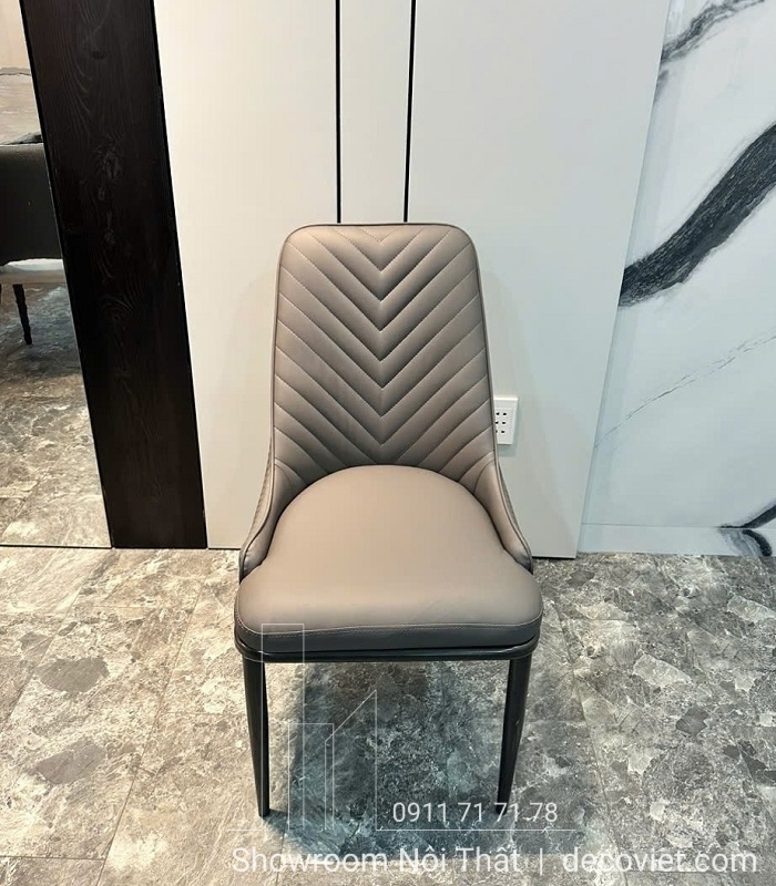 Bàn Ăn Chân Inox Mặt Đá 6 Ghế 2359S