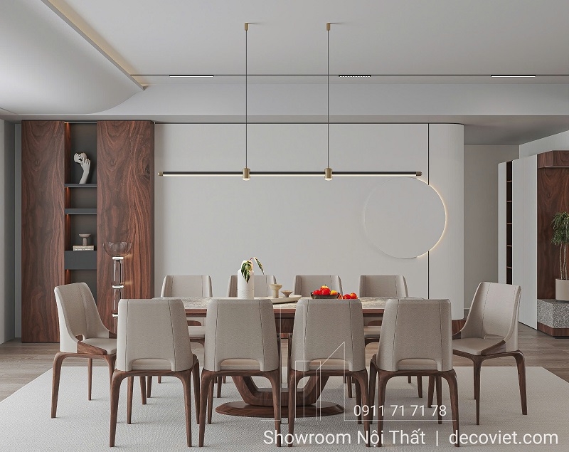 Bàn Ăn Gỗ 10 Ghế Hiện Đại 2067S