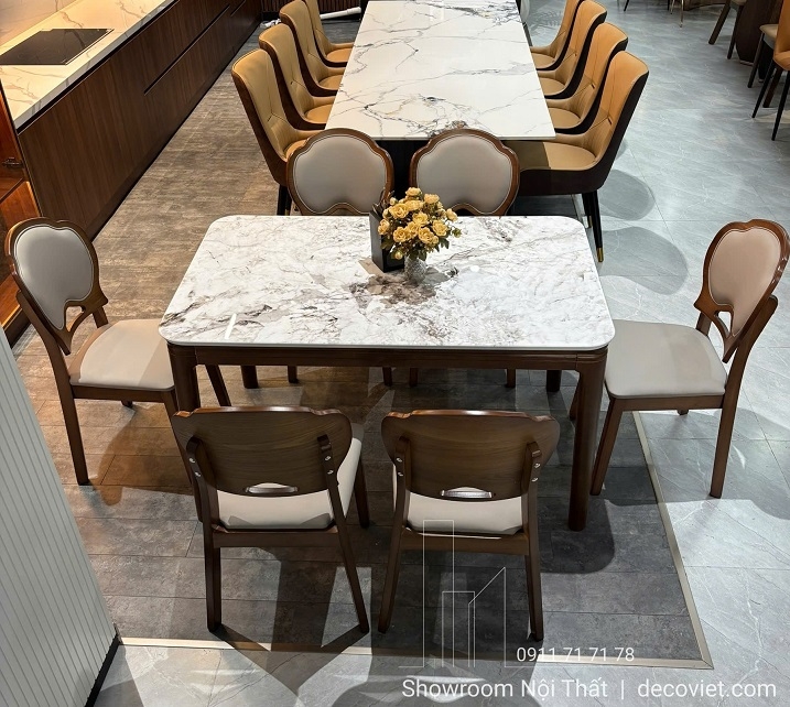 Bàn Ăn Gỗ 6 Ghế Nhập Khẩu 2899S