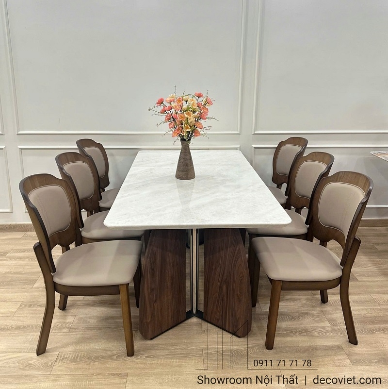 Bàn Ăn Gỗ Nhập Khẩu 6 Ghế 2837S