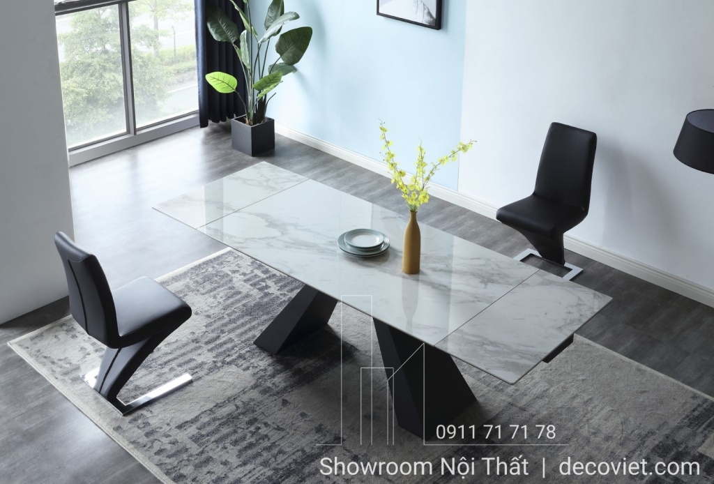 Bàn Ăn Mặt Đá Kéo Dài 2m 633S
