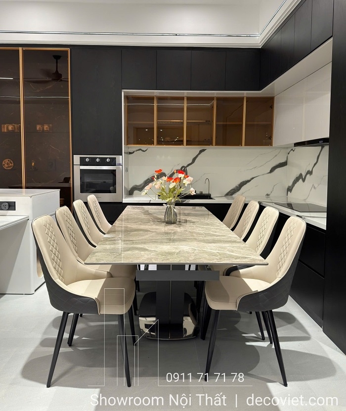 Bàn Ăn Kéo Dài Thông Minh 8 Ghế 2233S