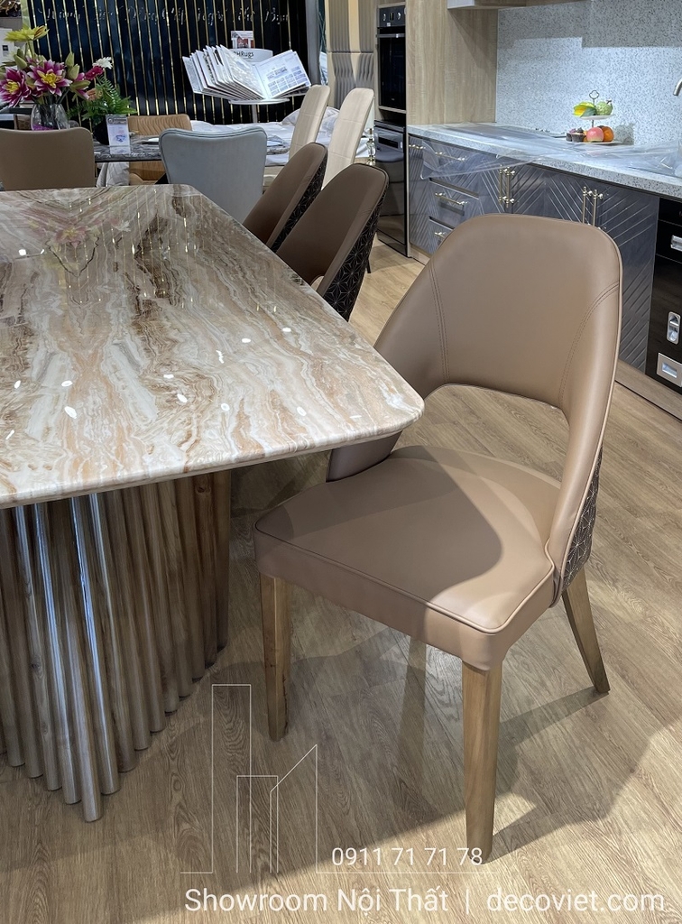 Bàn Ăn Gỗ Mặt Đá 1038S