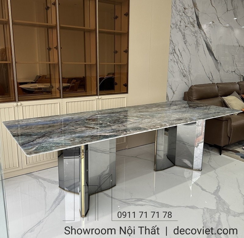 Bàn Ăn 18 Ghế Mặt Đá Cao Cấp 2211S