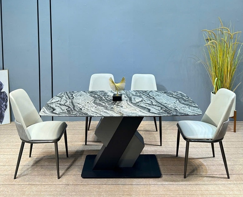 Bàn Ăn Mặt Đá 4 Ghế 2256S