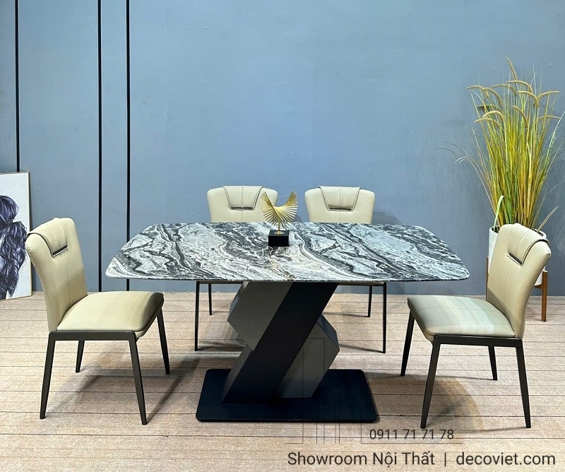 Bàn Ăn Mặt Đá 4 Ghế 2256S