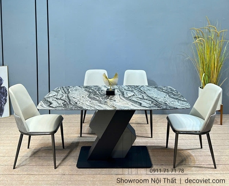 Bàn Ăn Mặt Đá 4 Ghế 2256S